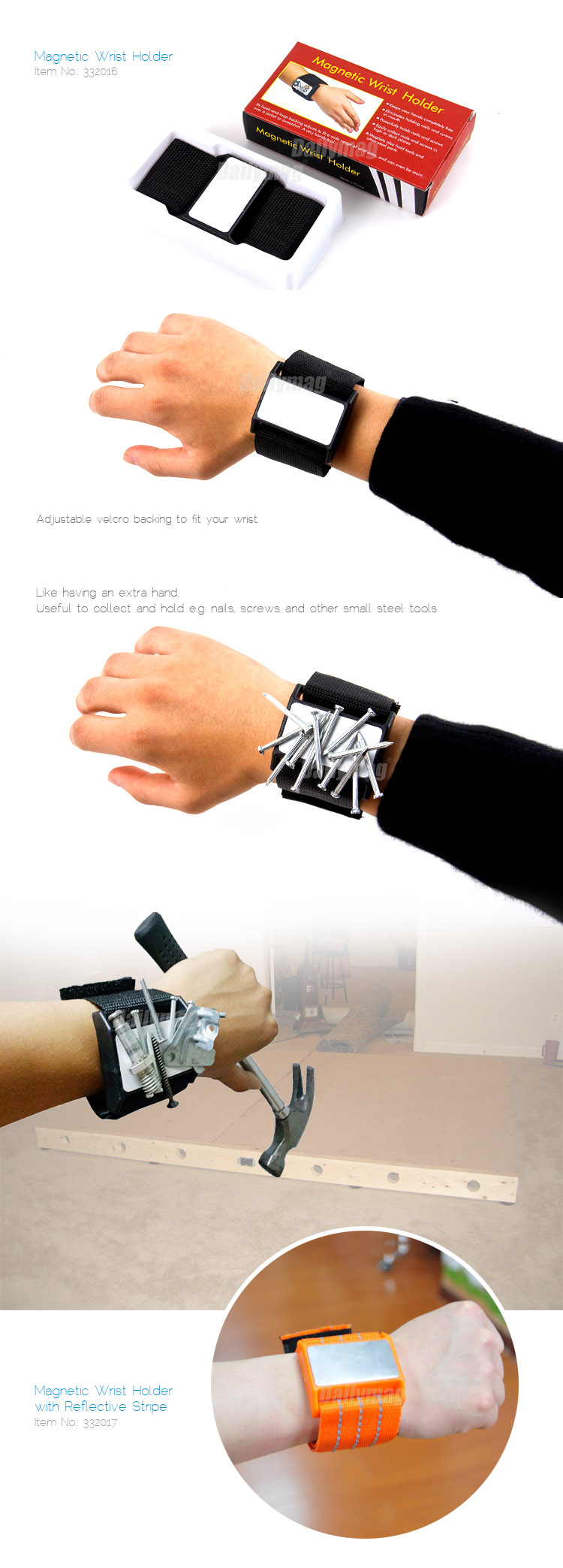 magnetic wrist holder